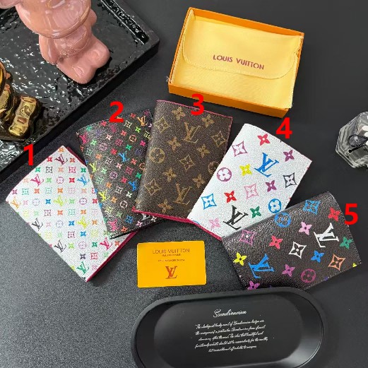 Louis Vuitton Small Colorful Flower Passport Holder & Cover