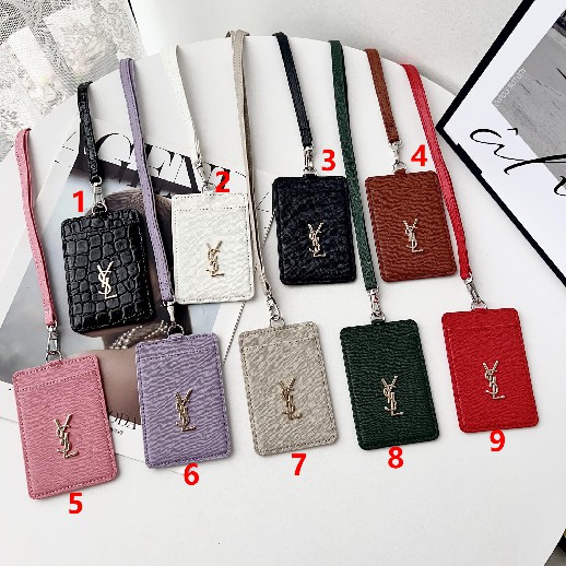 Luxury YSL - Style ID Card Holder with Detachable 50cm Lanyard